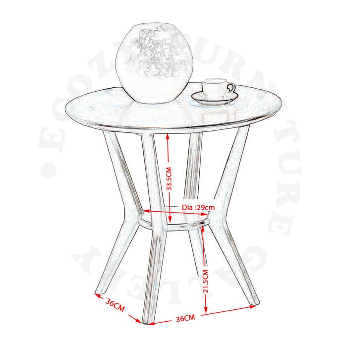 Max Solid Wood End Table 2