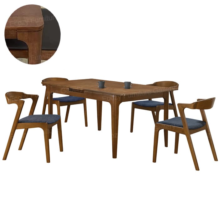 Charm Wooden Extendable Dining Table 1