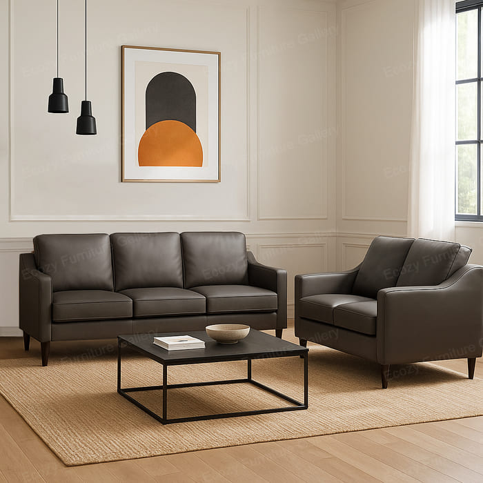Bruce Modern PU Soft Leather Sofa 1 1