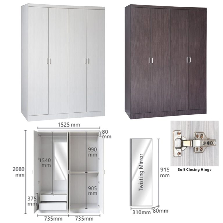 EMILIA Swing Door Wardrobe 1 3