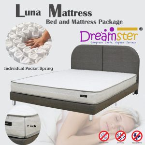 Luna Spring Mattress with Divan Bed Frame Package 1