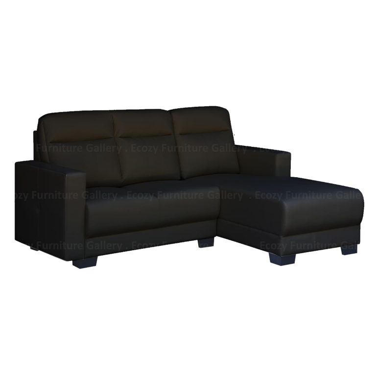 MONACA Faux Leather L Shape Sofa 1 2
