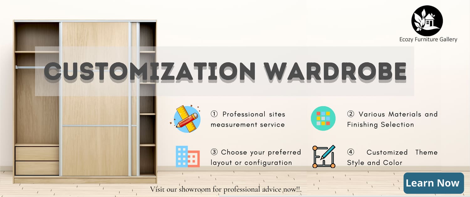 ECOZY FURNITURE SLIDING DOOR WARDROBE