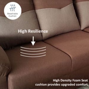 Kacey Water Resistant Fabric L Shape Sofa 1