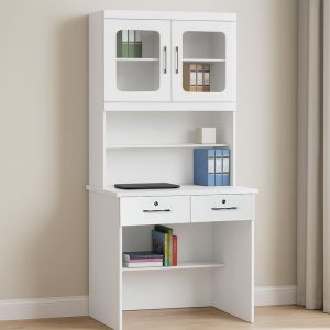 Aramis Study Desk with Top Shelves 1