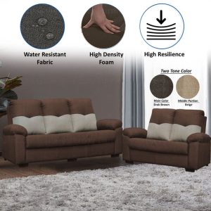 Kacey Water Resistant Fabric Sofa