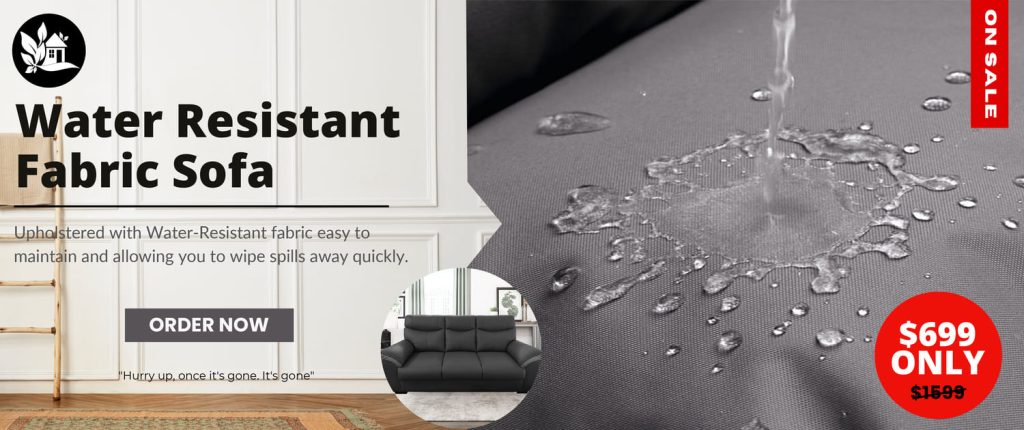 Water Resistant Fabric Sofa ON SALE Ecozy Furniture Gallery