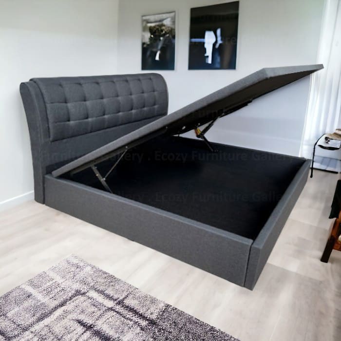Zion Water Repellent Fabric Storage Bed Frame