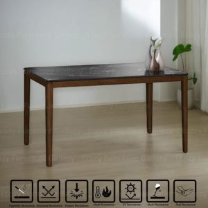 Belleza High Pressure Laminate Moulded Dining Table 1