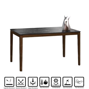 Belleza High Pressure Laminate Moulded Dining Table 2