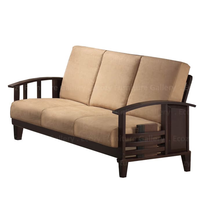 Iris 3 Seater Wooden Sofa 2