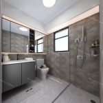 Grey Theme Luxurious Bathroom Design