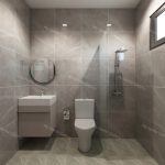 Minimalist Grey Bathroom