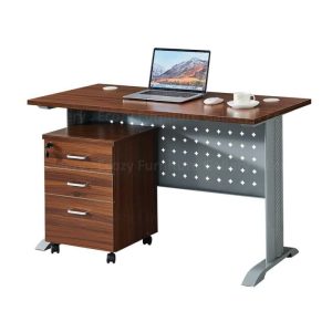 Billy Study Desk with Mobile Pedestal 1