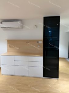 Renovation Contractor Shoe Rack with Display Cabinet Design 1 1